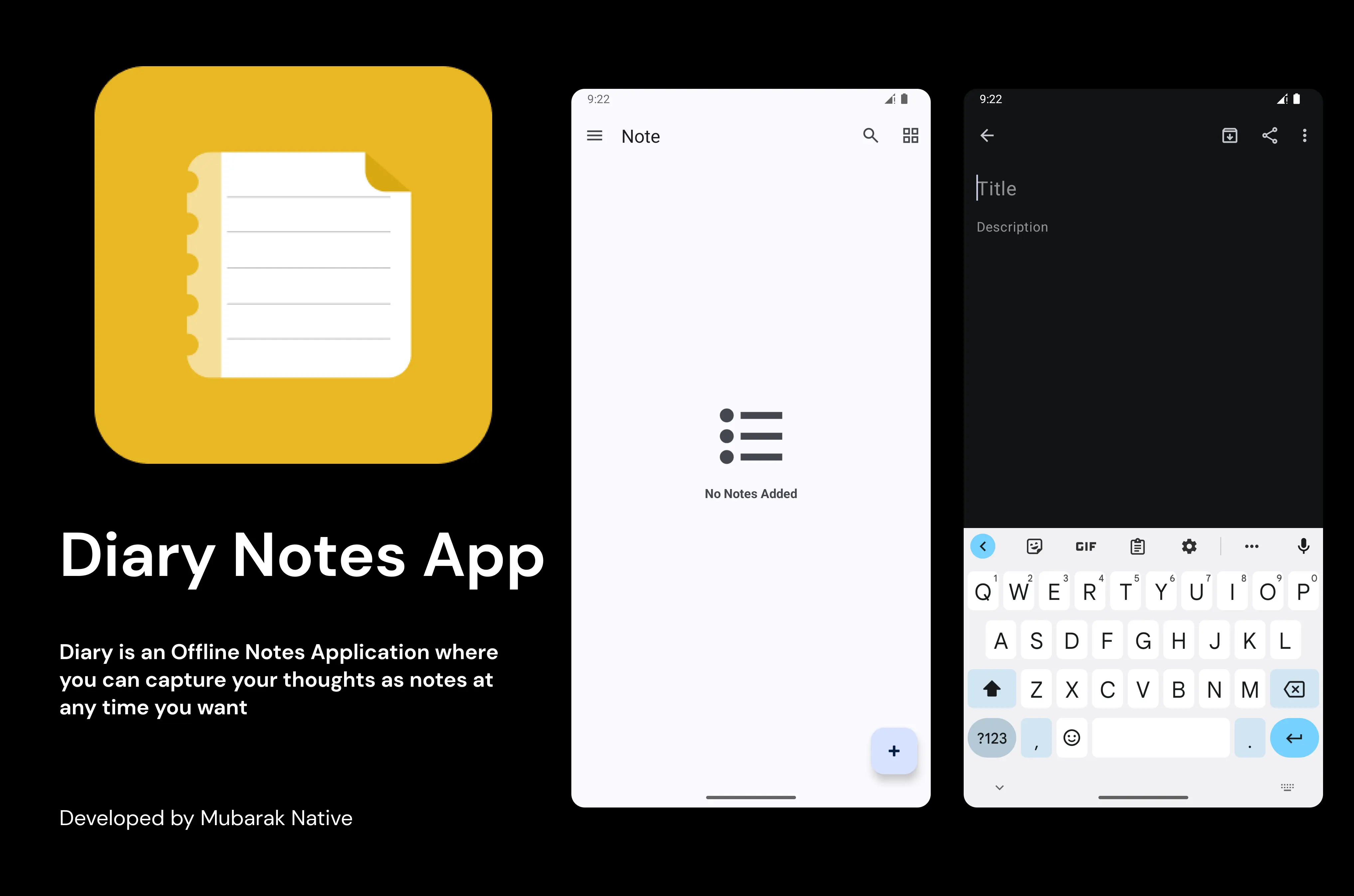 Diary Notes App